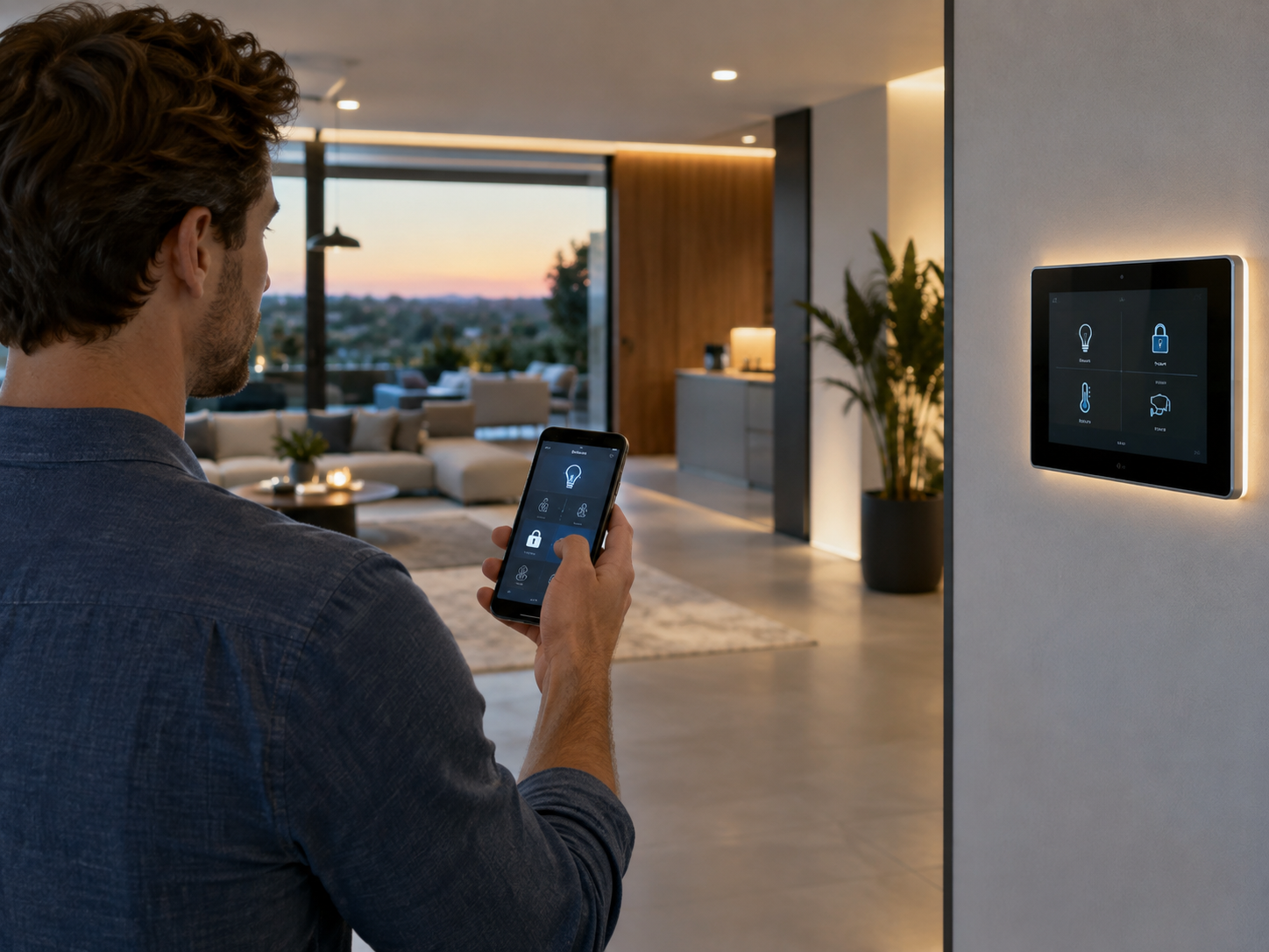 Control inteligente de hogar desde smartphone